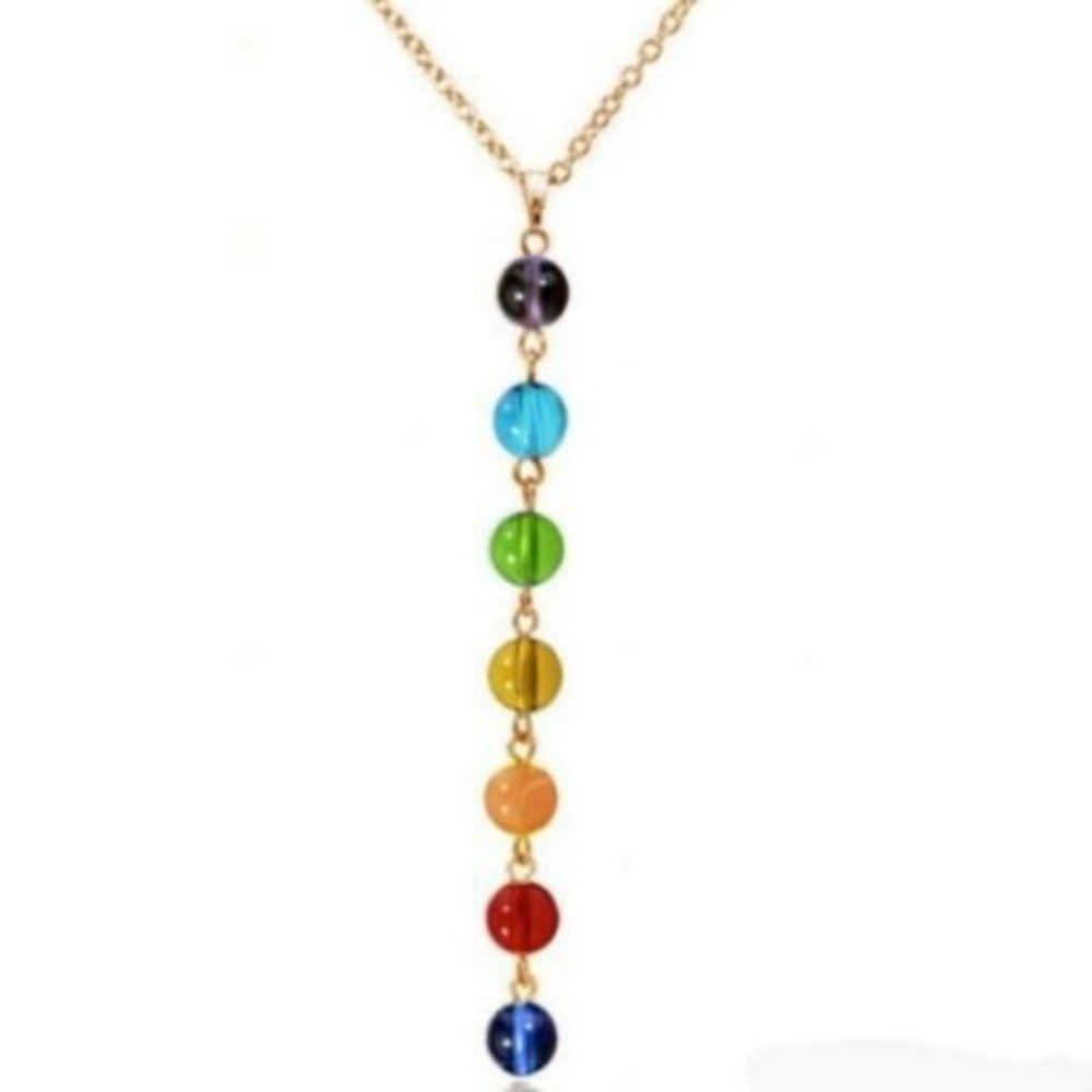 Gold Tone Chakra Necklace